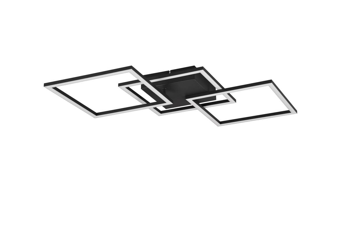 Reality LED-Deckenleuchte Trail schwarz Metall B/H/T: ca. 74x7x35 cm 1 Brennstellen