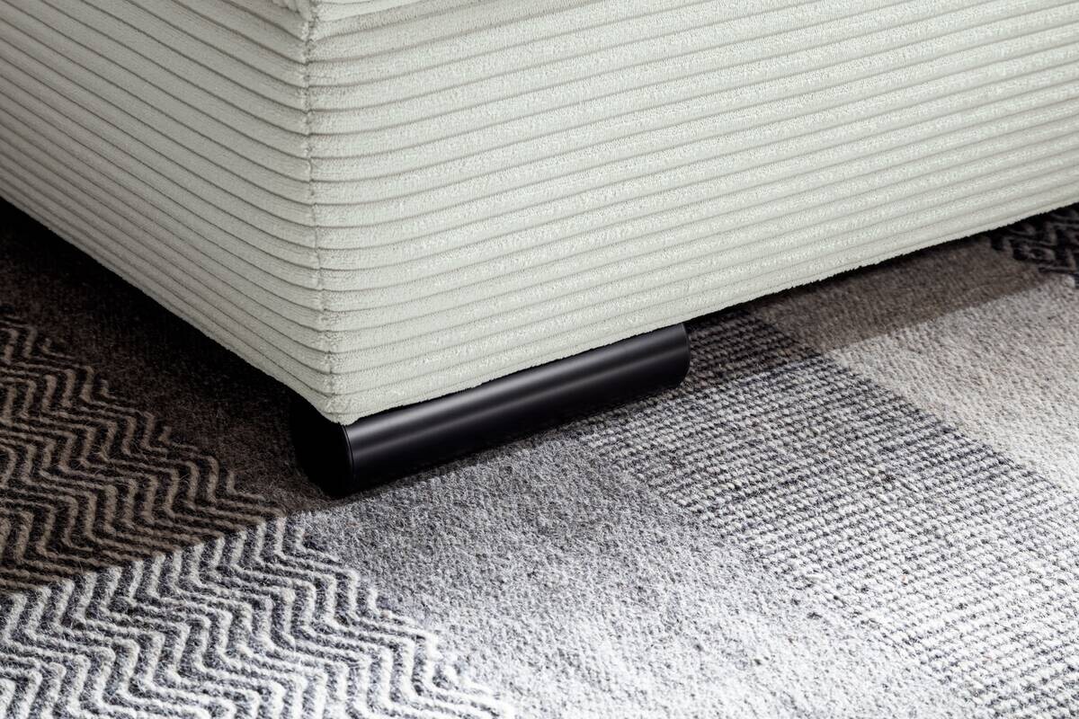 Ecksofa mit Bettfunktion ivory Microfaser B/H/T: ca. 303x88x202 cm