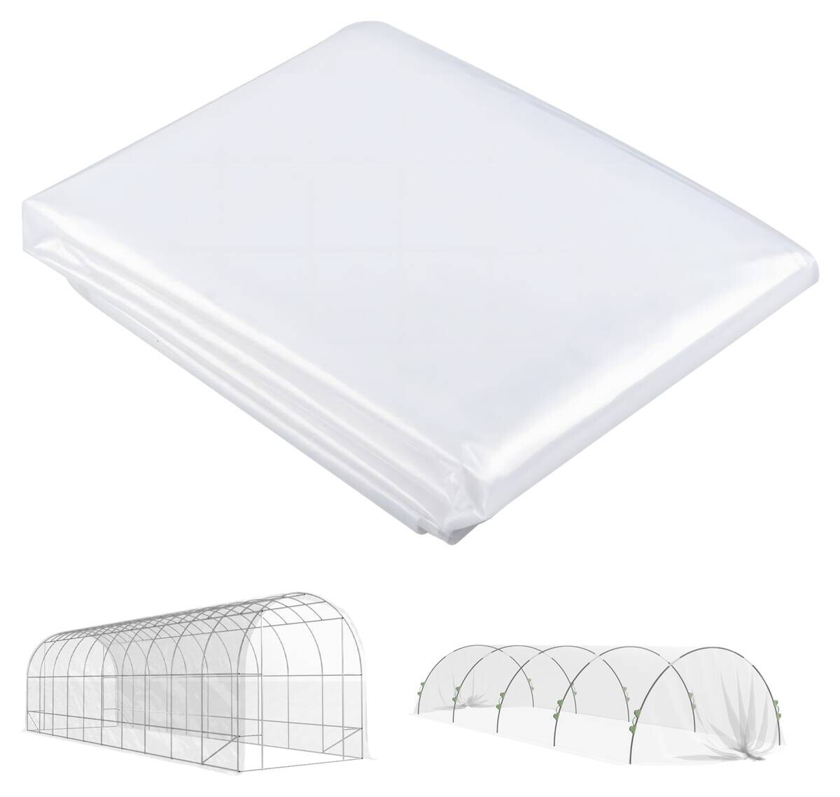 Outsunny Gewächshausfolie B/H/L: ca. 800x1x1000 cm