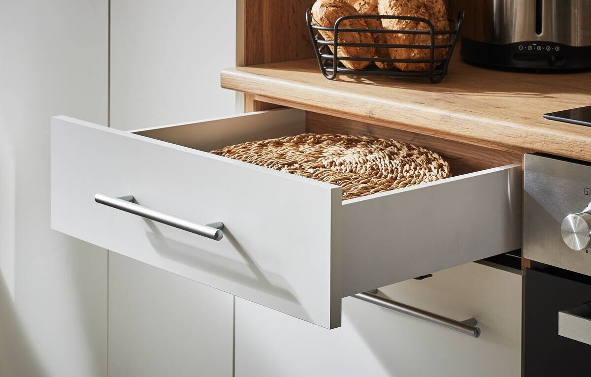 Respekta Inselküche Hilde weiß matt B/H/T: ca. 280x205x60 cm