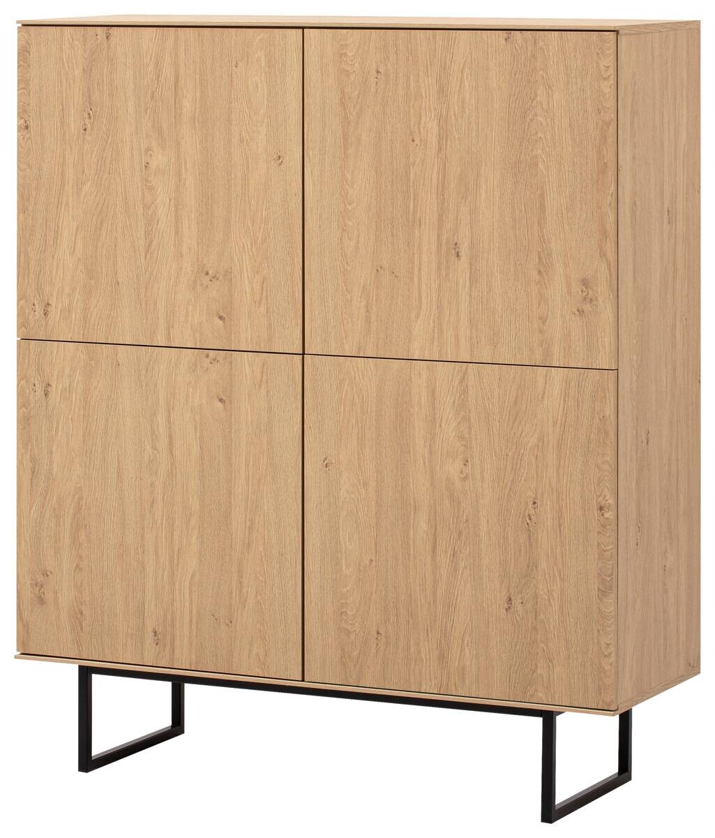 Highboard Kalmar Oak Stone Nachbildung B/H/T: ca. 115x137x40 cm