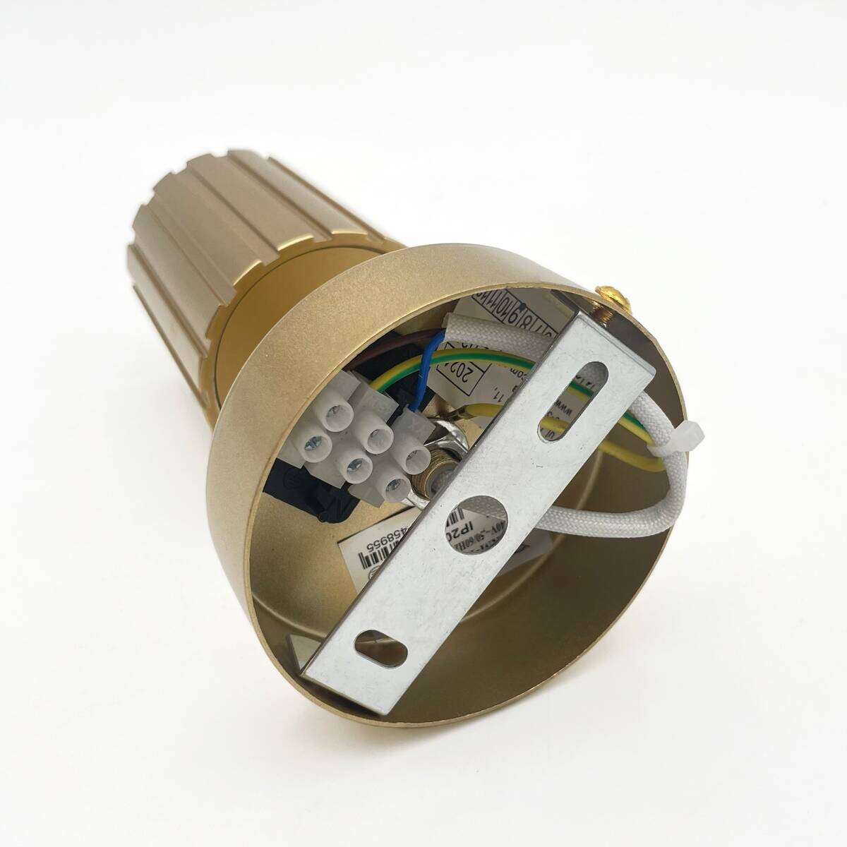 Lamkur Wandleuchte Prisma gold Stahl B/H/L: ca. 8x16x8 cm GU10 1 Brennstellen