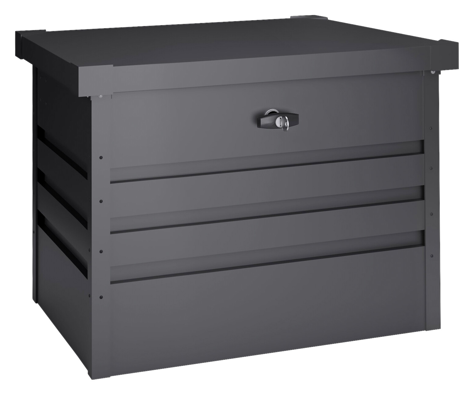 HOGGAR Aufbewahrungsbox Sveg anthrazit Metall B/H/L: ca. 72x63x61 cm
