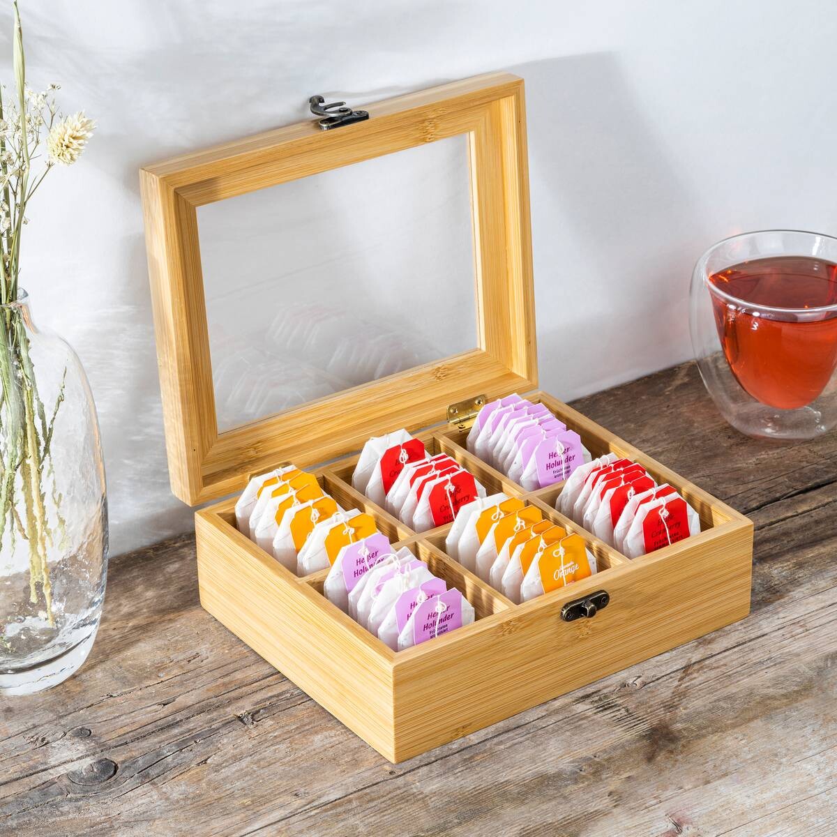 HI Bambus-Teebox natur Bambus