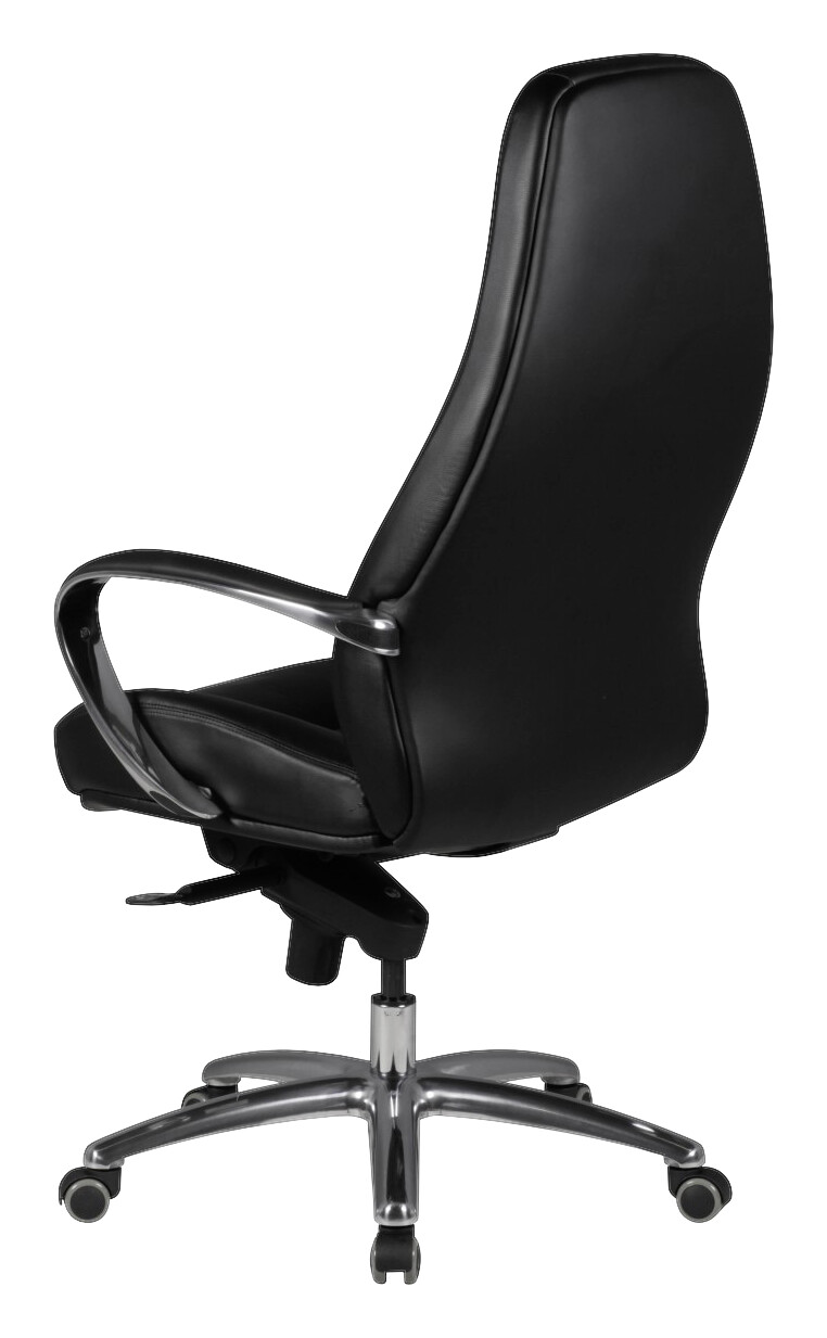 Drehstuhl schwarz Leder