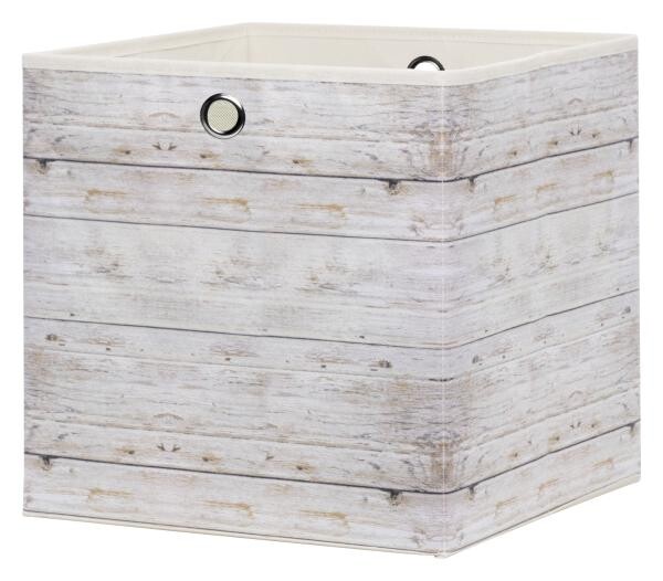 Motivbox Wood beige B/H/T: ca. 32x32x32 cm