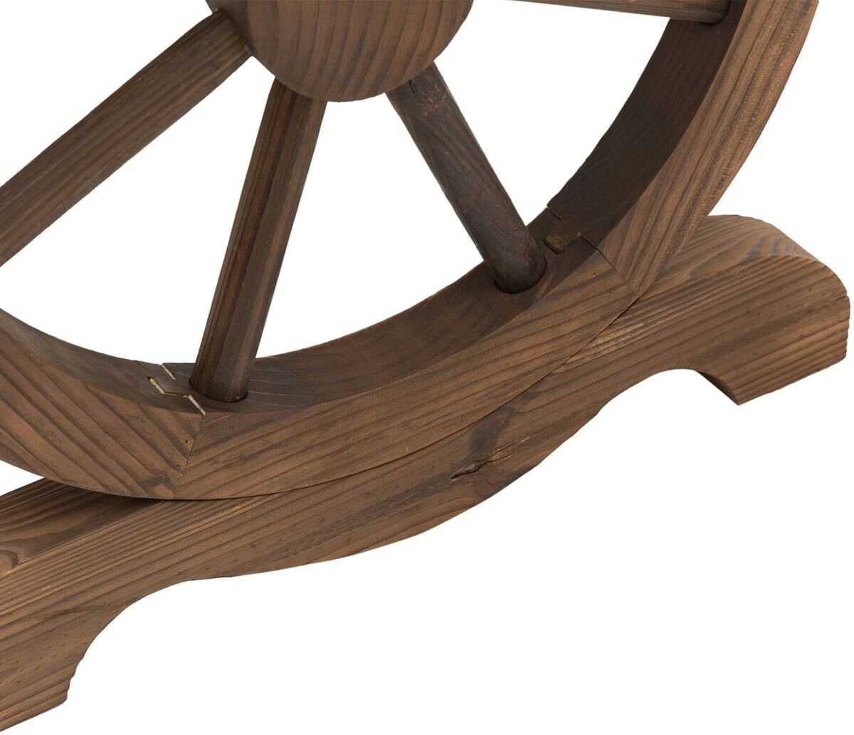 Outsunny Gartentisch natur Holz B/H/L: ca. 60x65x115 cm