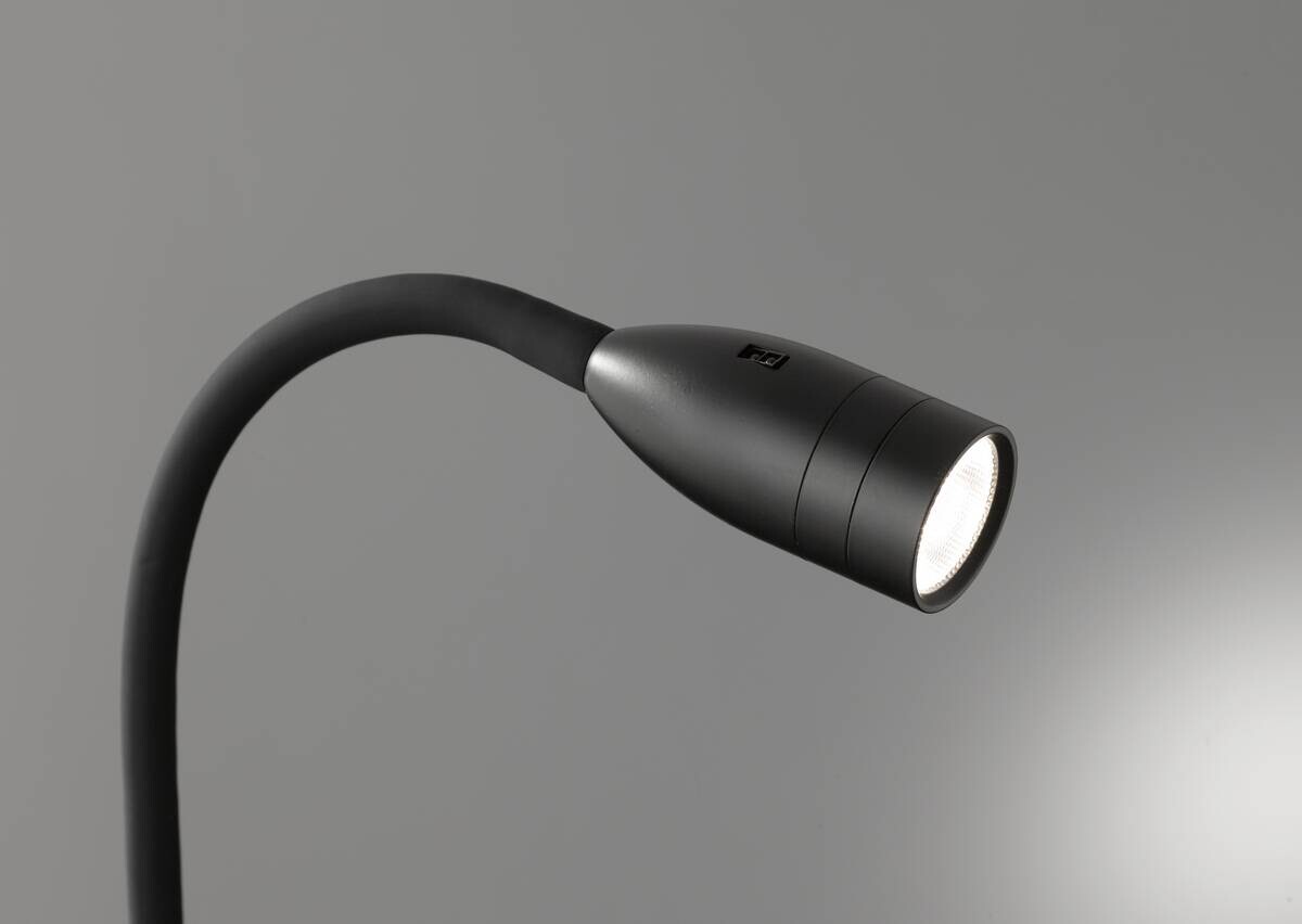 Fischer & Honsel LED-Wandspot 30170 schwarz Metall B/H/T: ca. 4x61x4 cm 1 Brennstellen