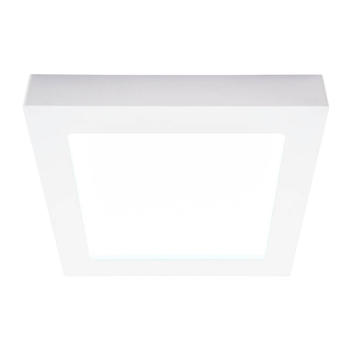 Näve Leuchten LED-Ein-/Aufbauleuchte weiß Kunststoff Metall B/H/T: ca. 22,7x3,5x22,7 cm