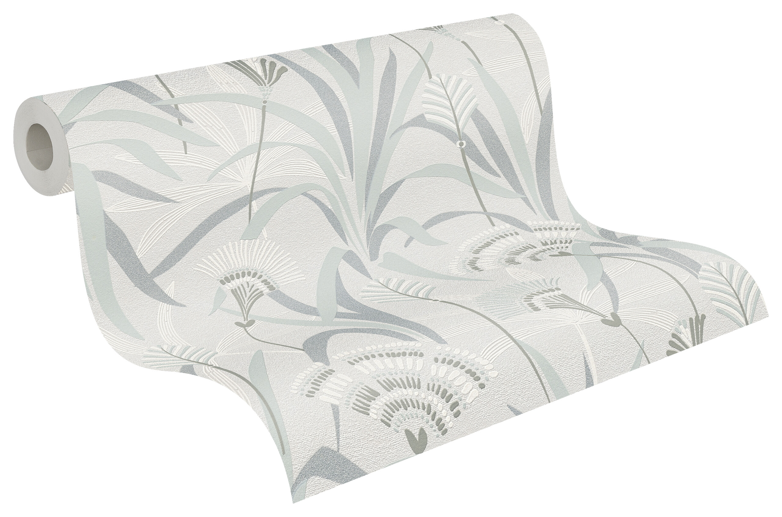 A.S.Creation Vliestapete grau grün blau B/H/D: ca. 53x1005x9,2 cm