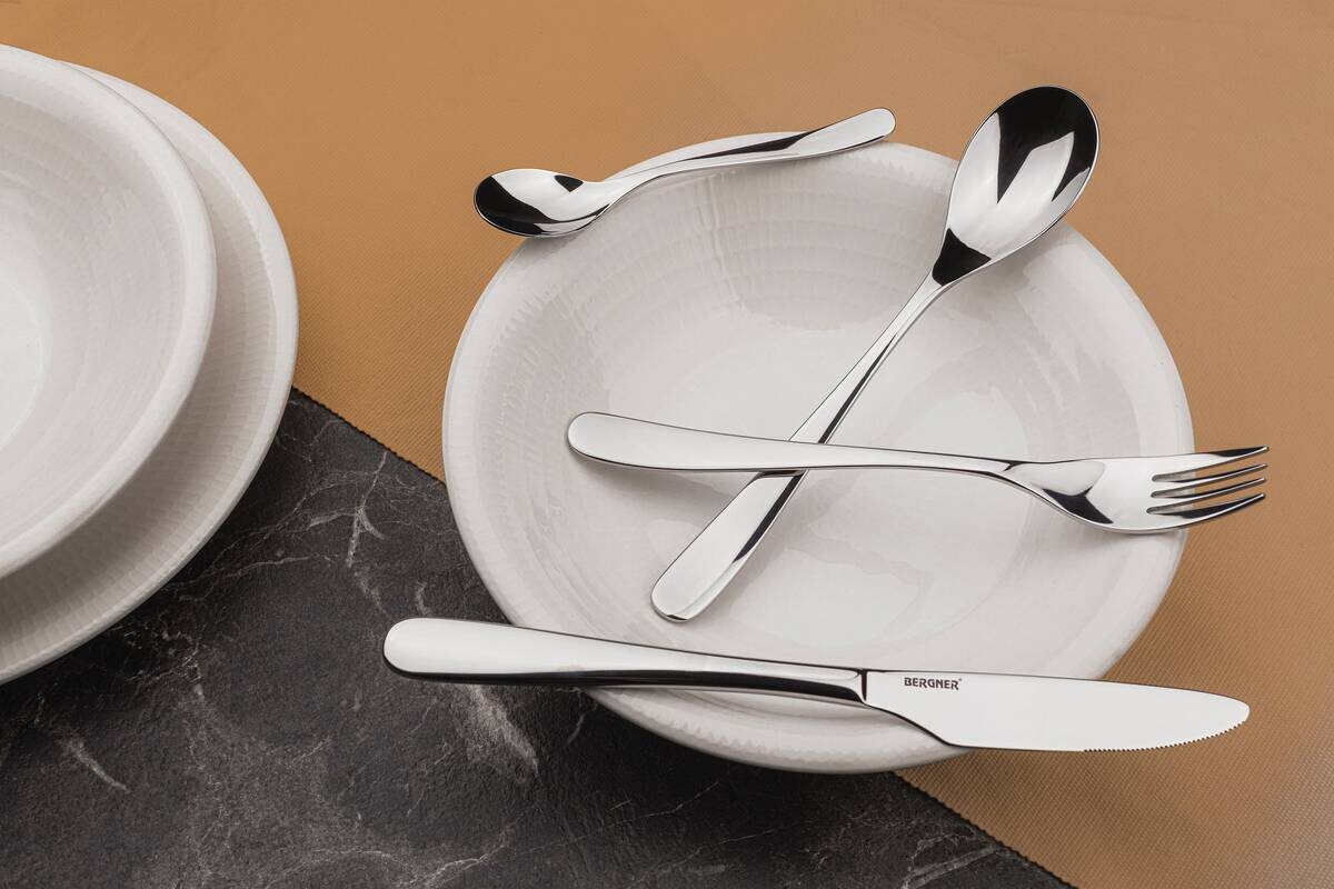 BERGNER Besteckset POITIERS silber Edelstahl 24 tlg.