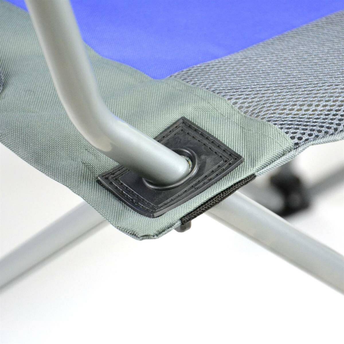 VCM Campingstuhl-Set royalblau Polyester-Mischgewebe B/H/L: ca. 90x110x57 cm