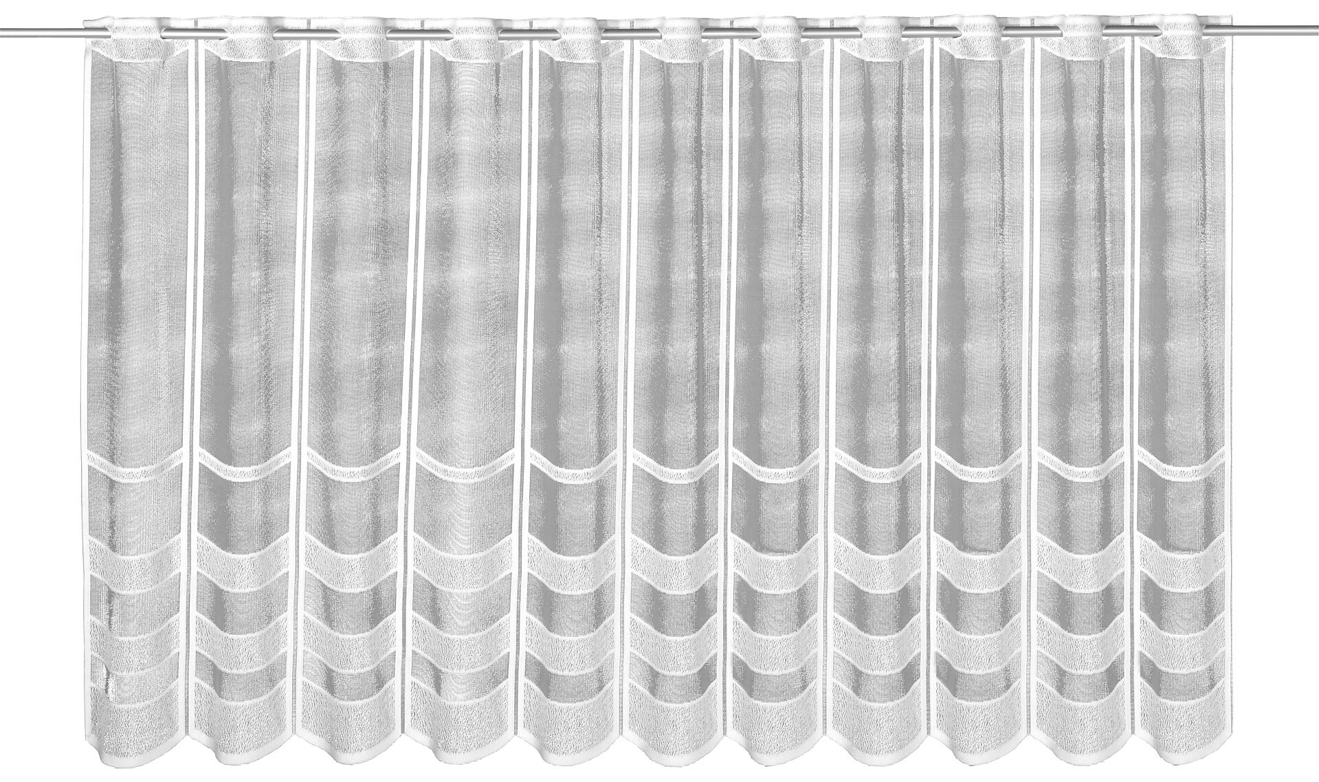 creative lifestyle Scheibengardine Alma weiß B/L: ca. 150x80 cm