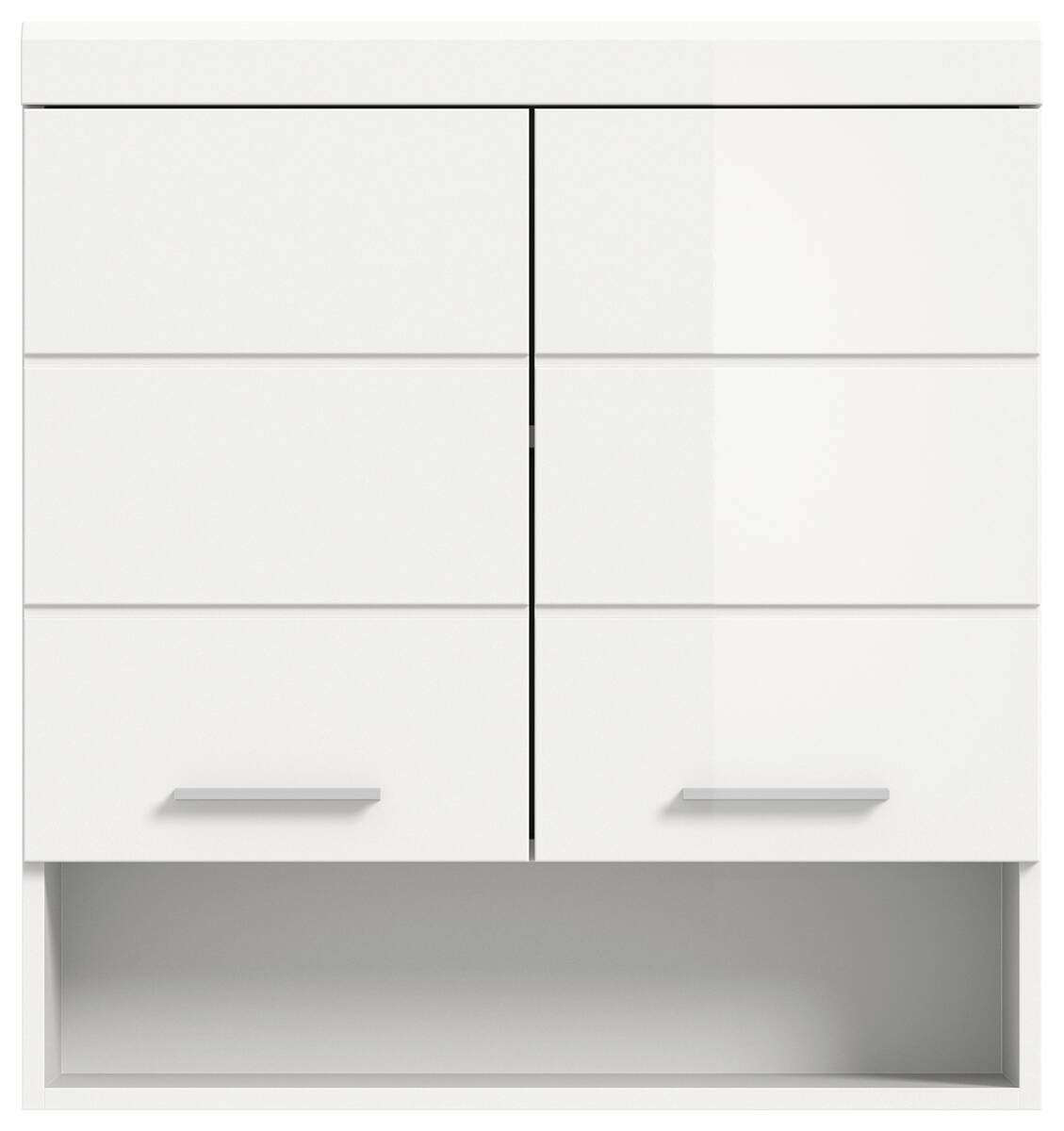 Badhängeschrank Scout weiß weiß Hochglanz B/H/T: ca. 74x79x24 cm