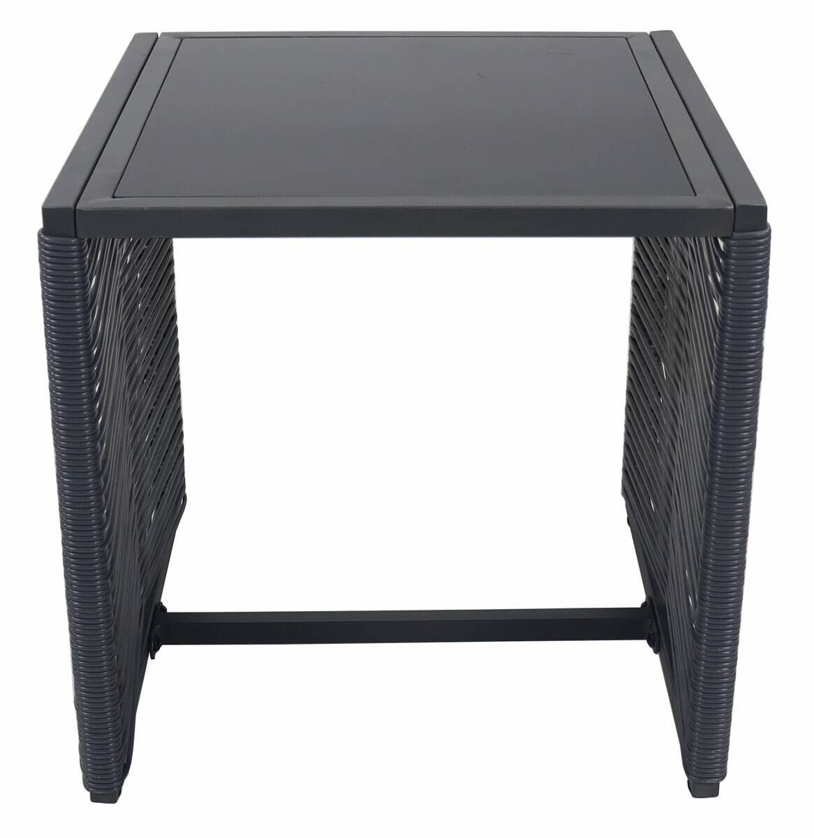 VCM Gartensitzgruppe Fidola schwarz Polyrattangeflecht B/H/L: ca. 53x86x53 cm