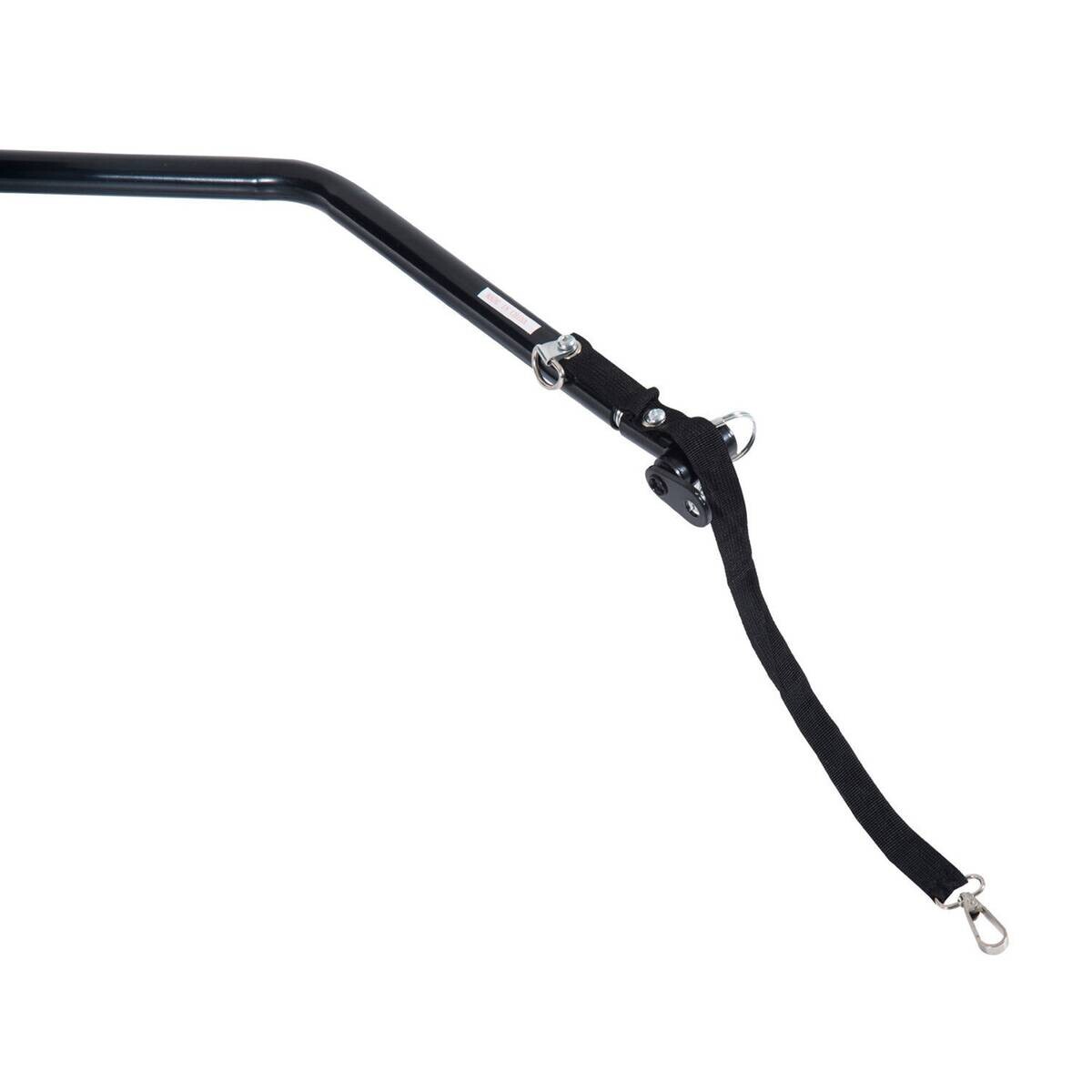 HOMCOM Fahrradanhänger schwarz schwarz B/H/L: ca. 61x845x38 cm