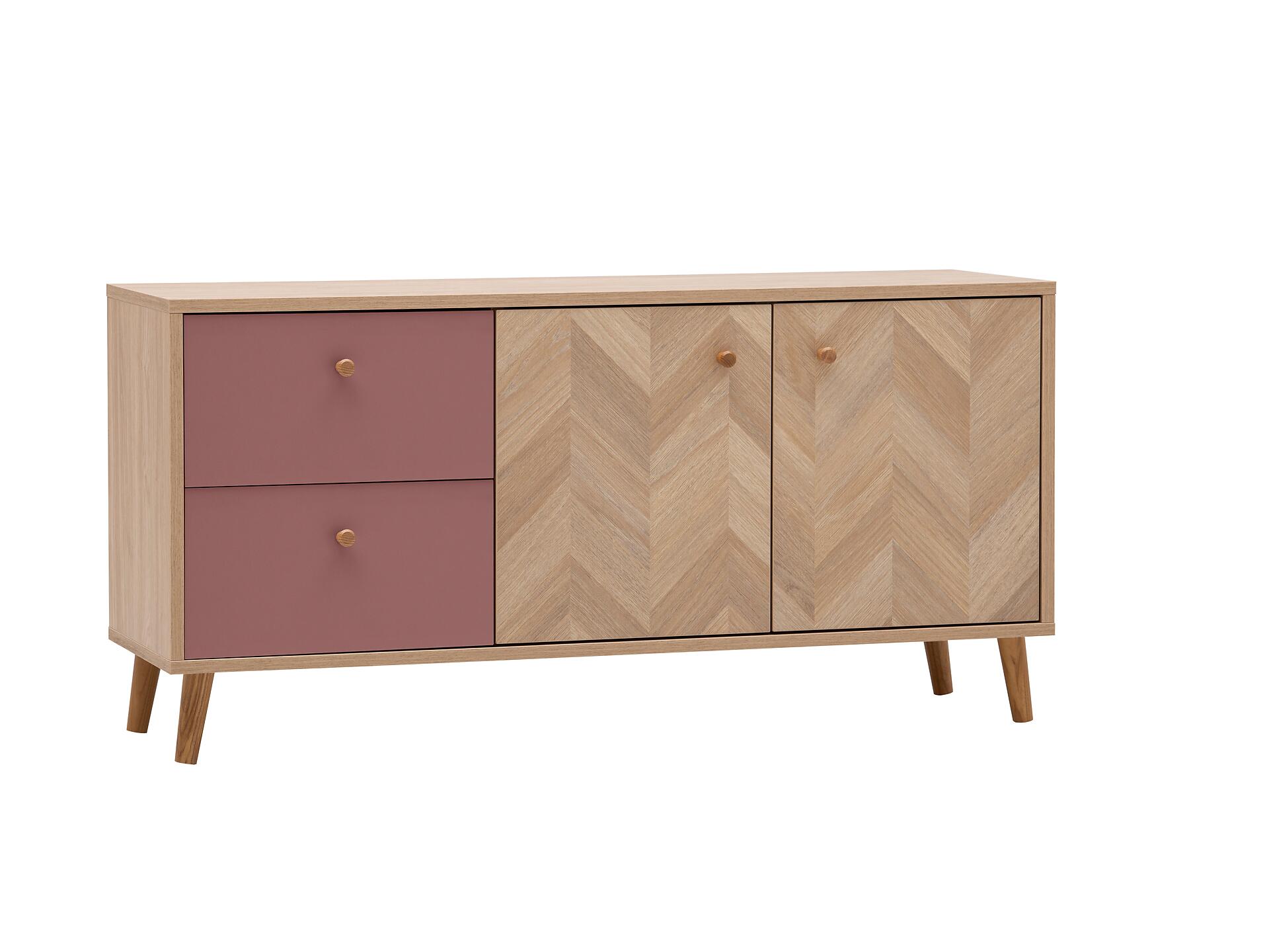 Lowboard Visby Eiche Nachbildung mauve B/H/T: ca. 109x44,1x33,05 cm Lowboard Visby Eiche Nachbildung mauve B/H/T: ca. 109x44,1x33,05 cm