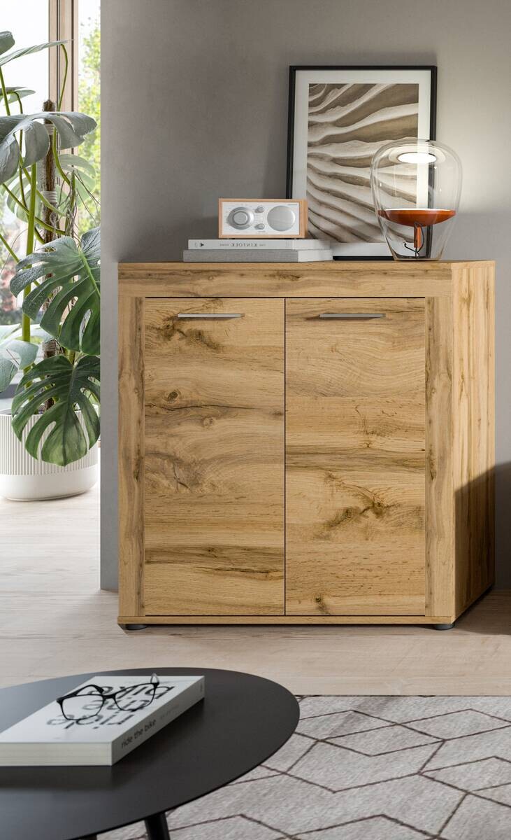 Highboard Jam Eiche Wotan Nachbildung B/H/T: ca. 80x88x35 cm