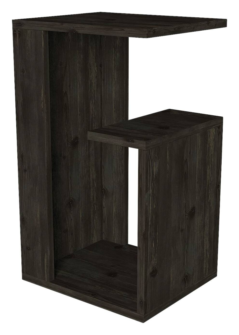 Beistelltisch Sister dunkelgrau Holz Optik Spanplatte B/H/T: ca. 35x60x29,5 cm