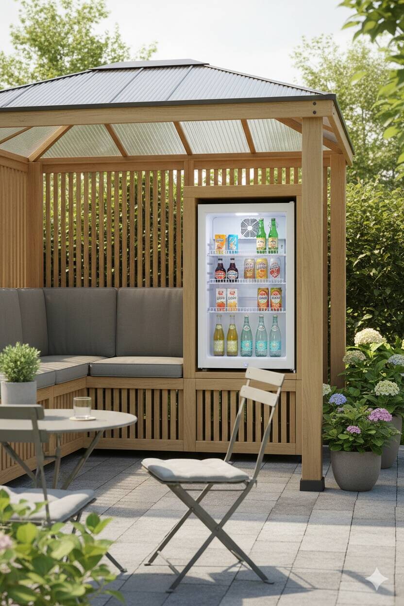 POCOline Kühlschrank GTK84-118CW weiß B/H/T: ca. 54x84x54,5 cm