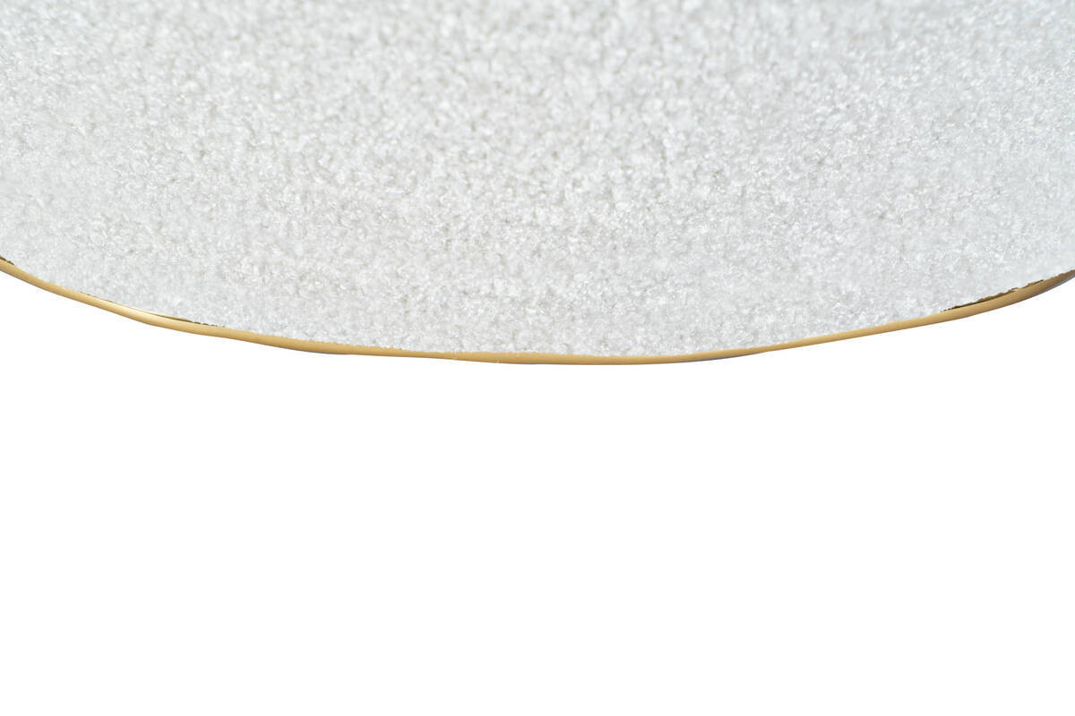 360 Living Hocker Contessa 110 weiß gold B/H/T: ca. 60x42,5x60 cm