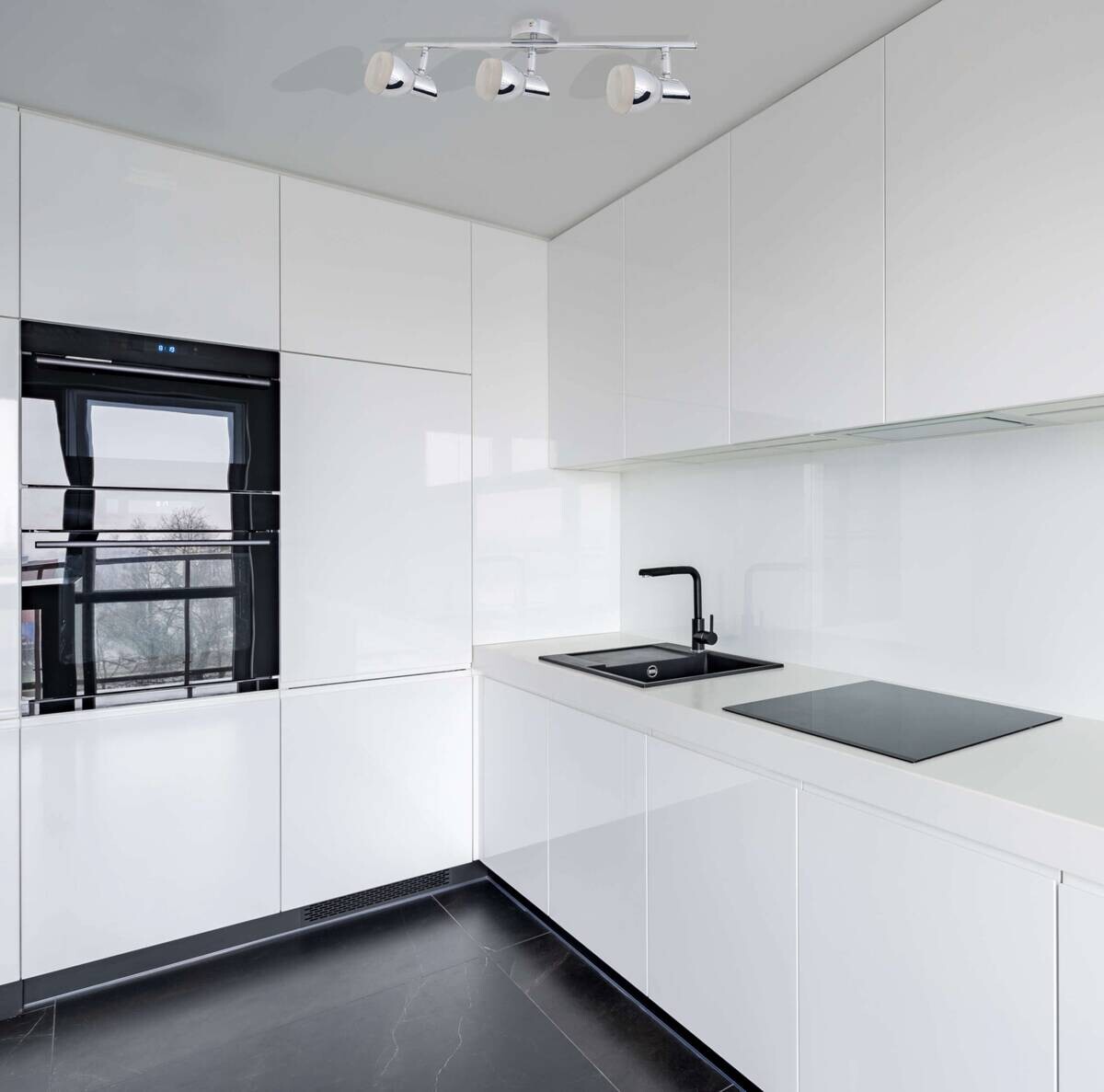 Näve Leuchten Deckenleuchte 1165142 Chrom Metall Kunststoff B/H/T: ca. 8x13x48 cm 3 Brennstellen