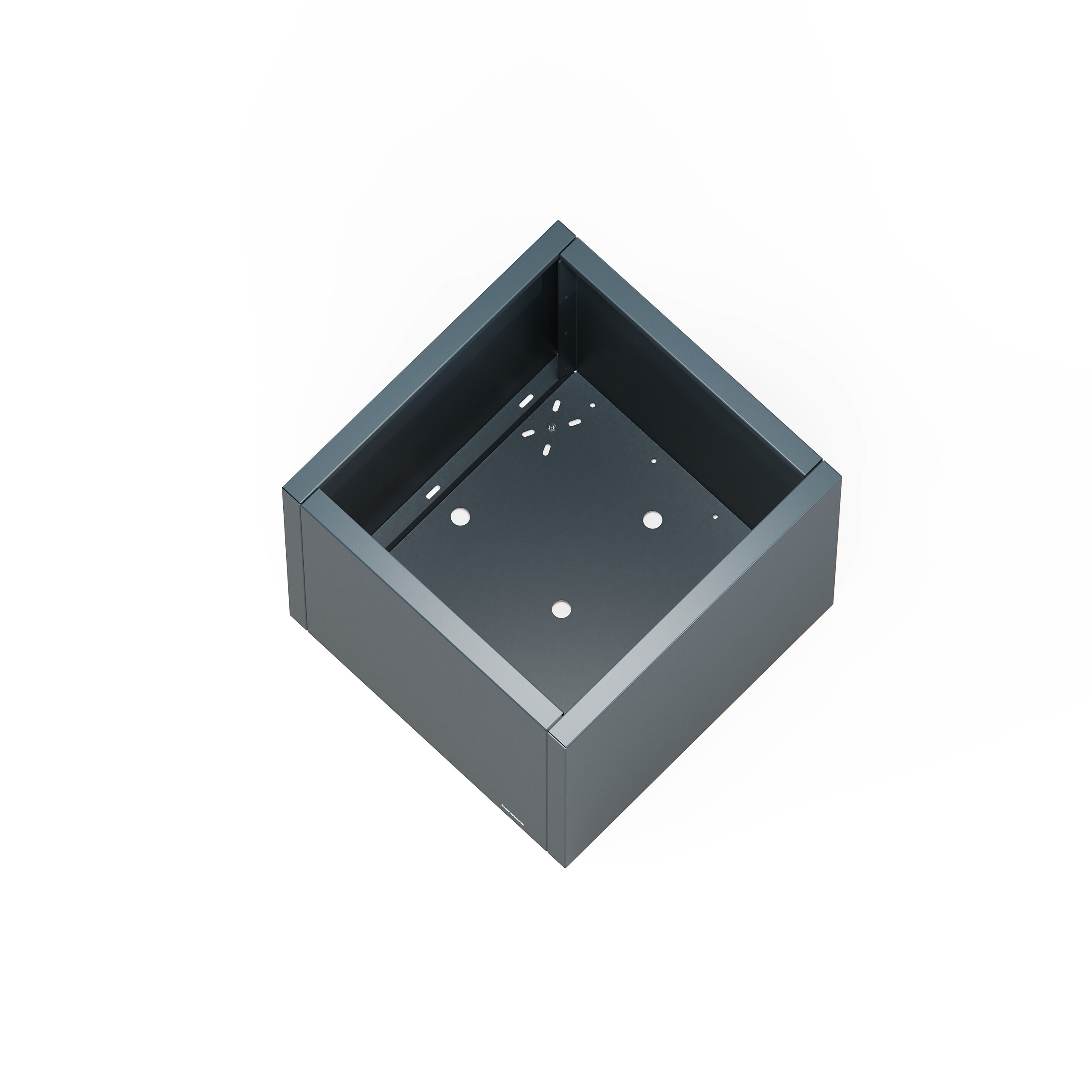 Herstera Garden Pflanzkübel Cube anthrazit Metall B/H/L: ca. 60x60x60 cm