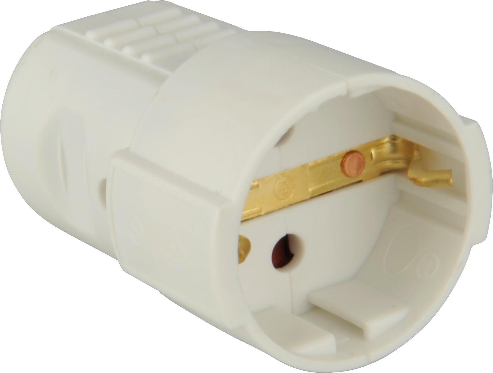 UniTec Schuko-Kupplung weiß ca. 250 V