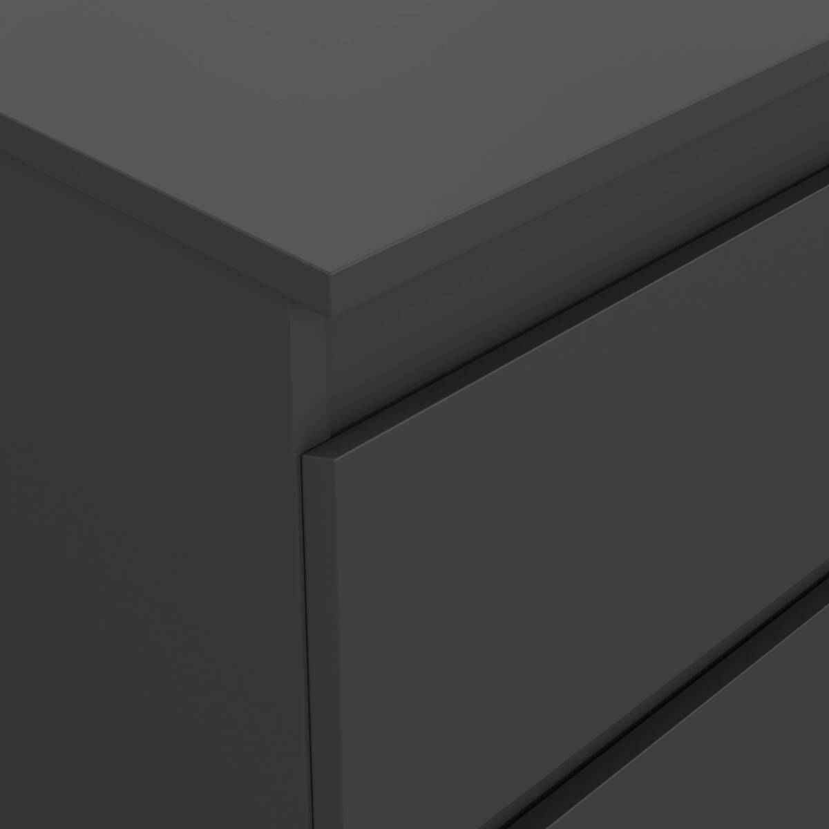 Kommode Mara schwarz B/H/T: ca. 77x80,5x42 cm