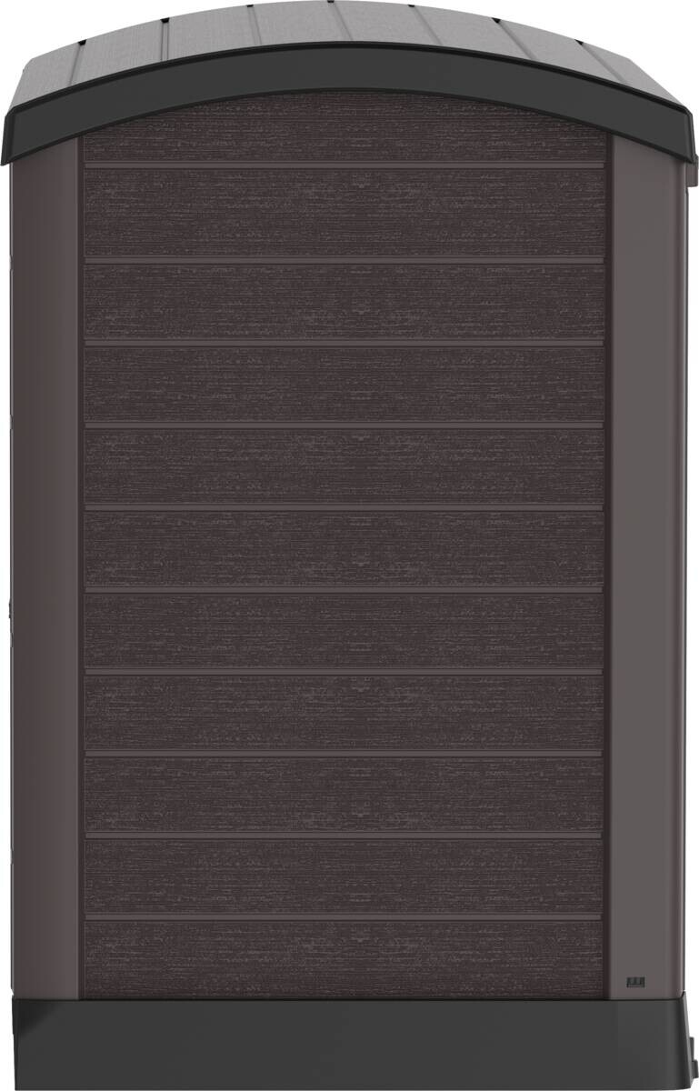 VCM Mülltonnenbox 2er StoreAway braun Kunststoff B/H/L: ca. 145x125x83 cm