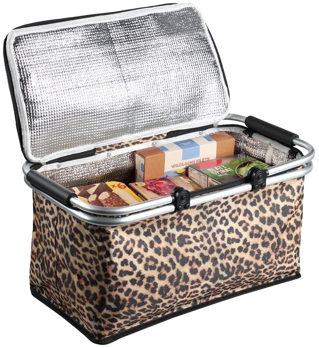 Einkaufskorb braun Polyester B/H/L: ca. 29x25x50 cm