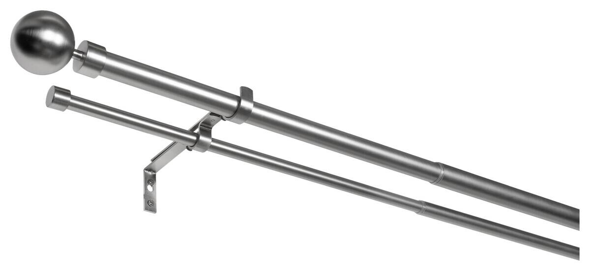 ondeco Stilgarnituren habito/ball-classic Edelstahloptik Metall ausziehbar von ca. 190 bis 360 cm 2.0 Läufe