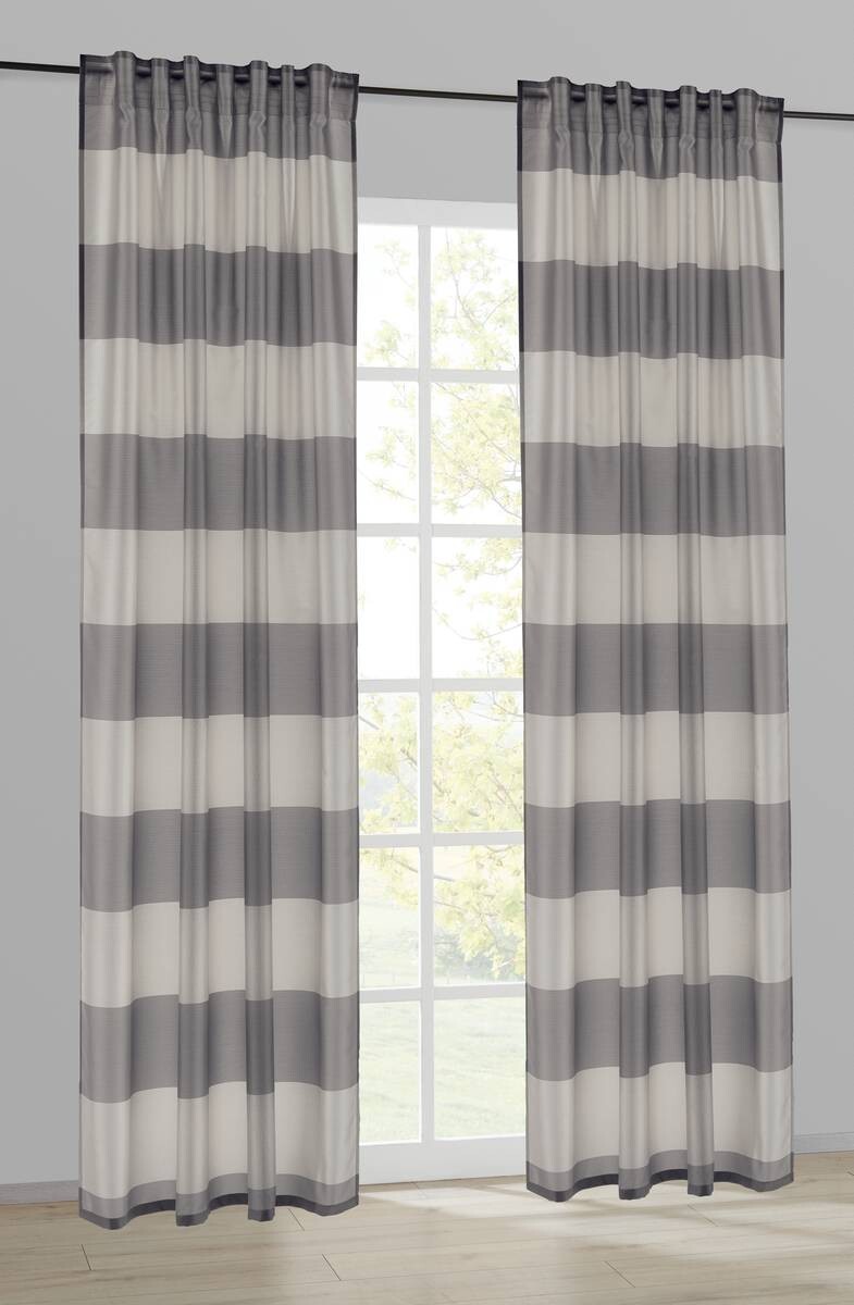 POCOline Kombivorhang Merle anthrazit B/L: ca. 140x245 cm