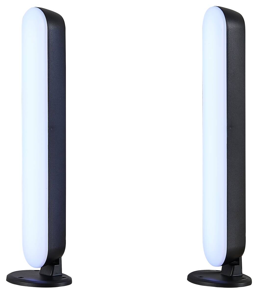 Tischleuchte schwarz Kunststoff