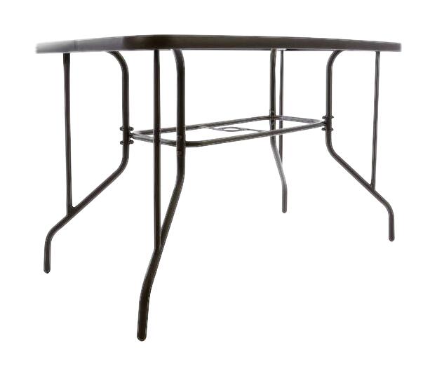 VCM Gartentisch braun Metall B/H/L: ca. 60x72x110 cm