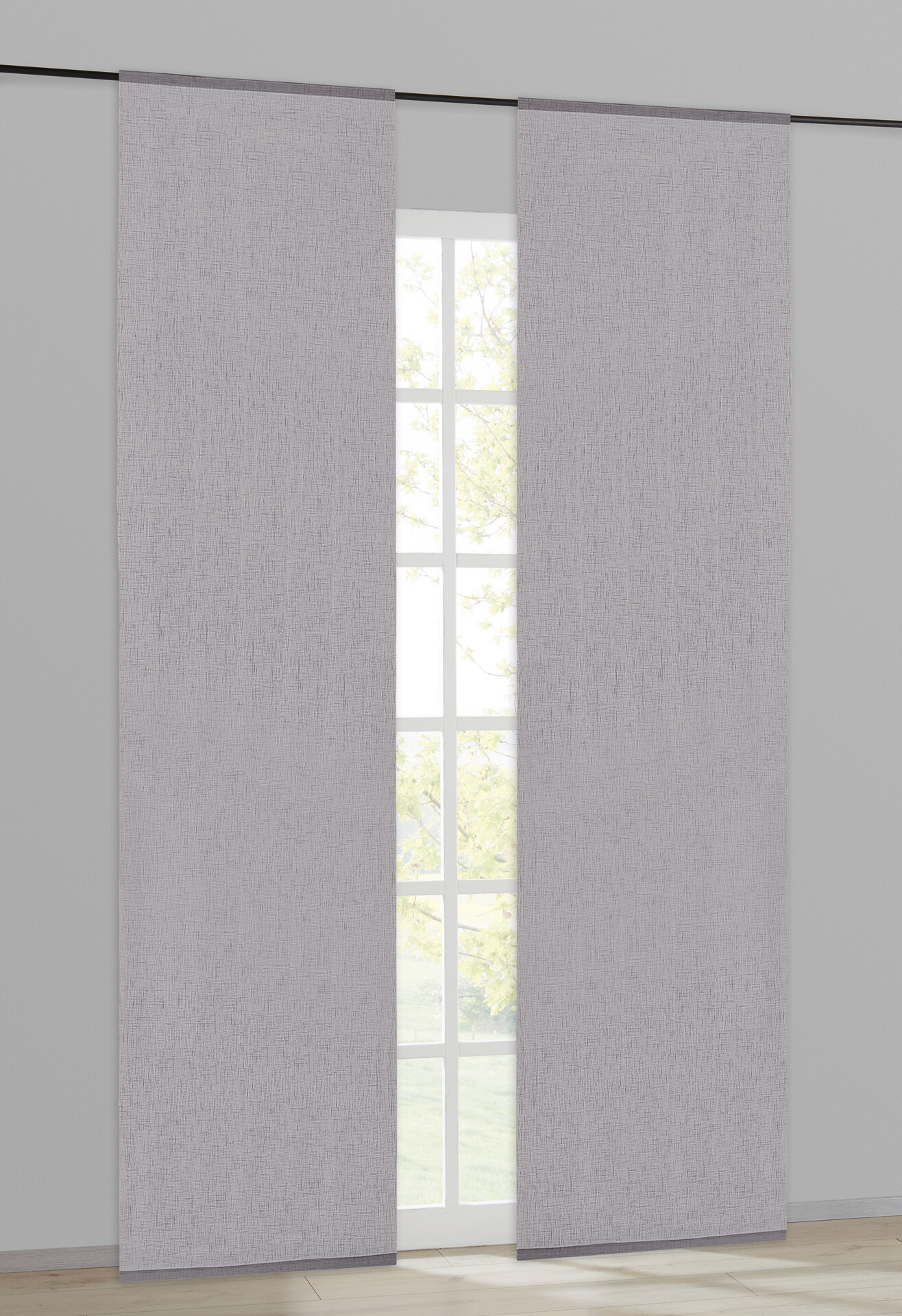 Happy Home Schiebevorhang grau B/L: ca. 60x245 cm