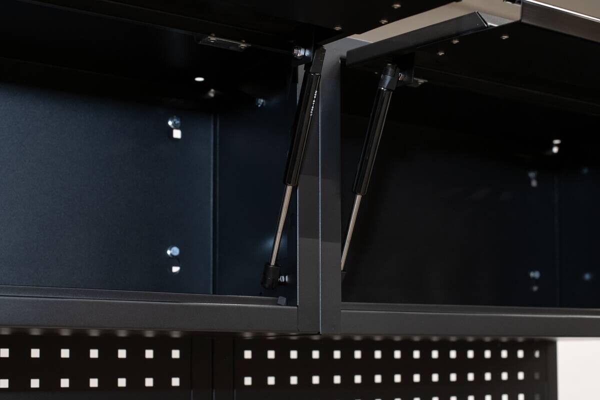 Werkstatteinrichtung EOS Blackline schwarz B/H/L: ca. 455x200x61 cm