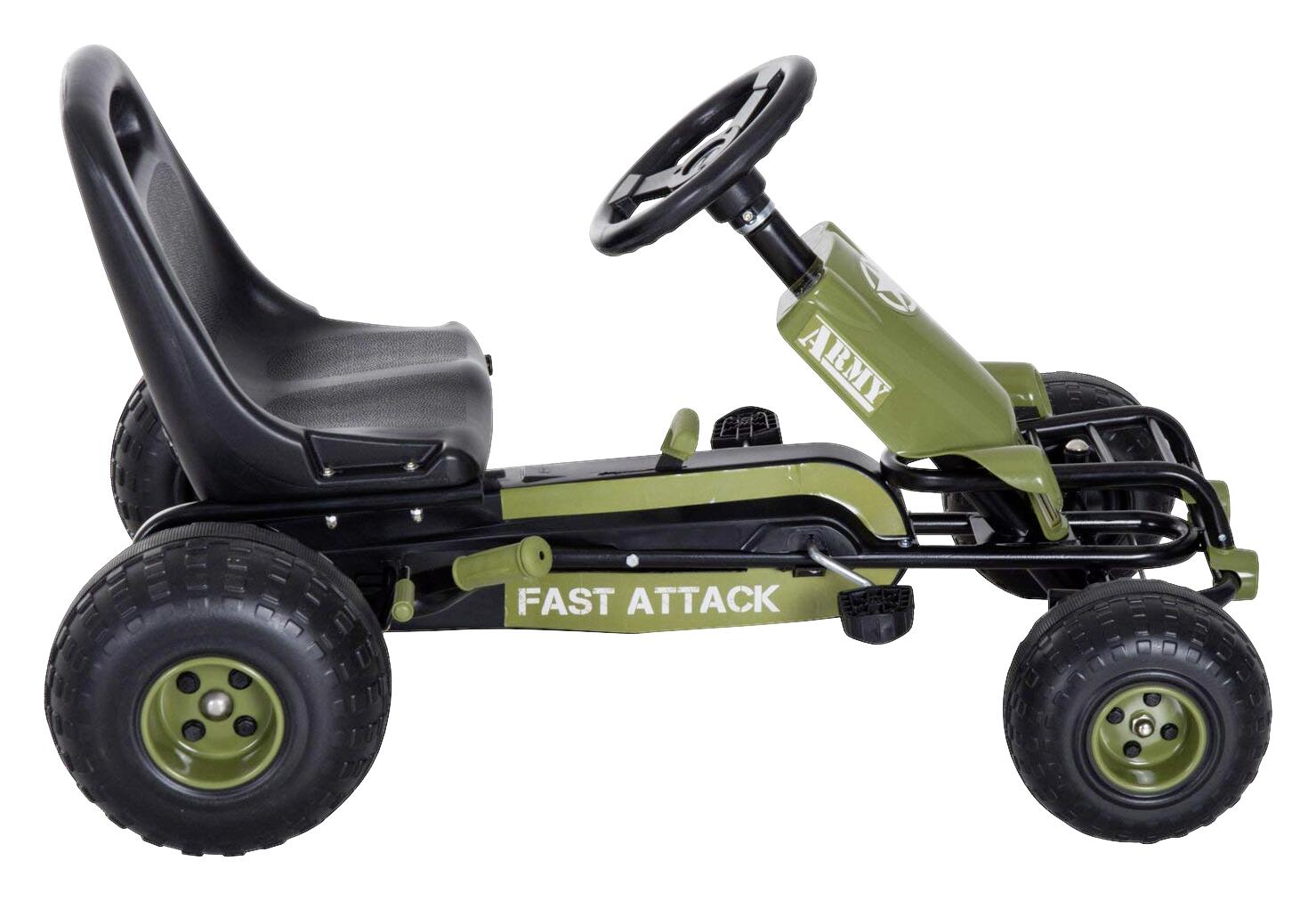 HOMCOM Kinder-Tretauto grün B/H/L: ca. 65x56x99 cm