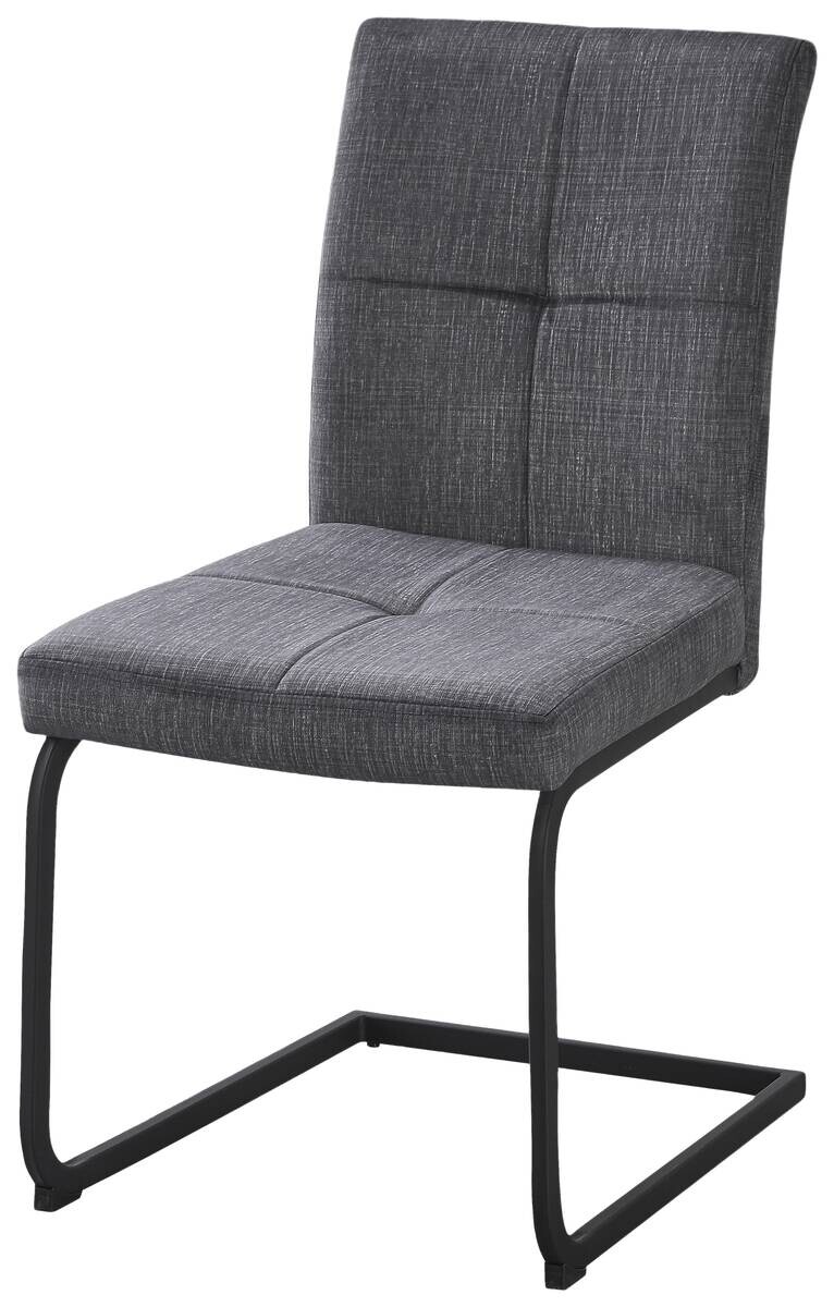 Schwingstuhl Milos grau Microfaser B/H/T: ca. 45x92x65 cm