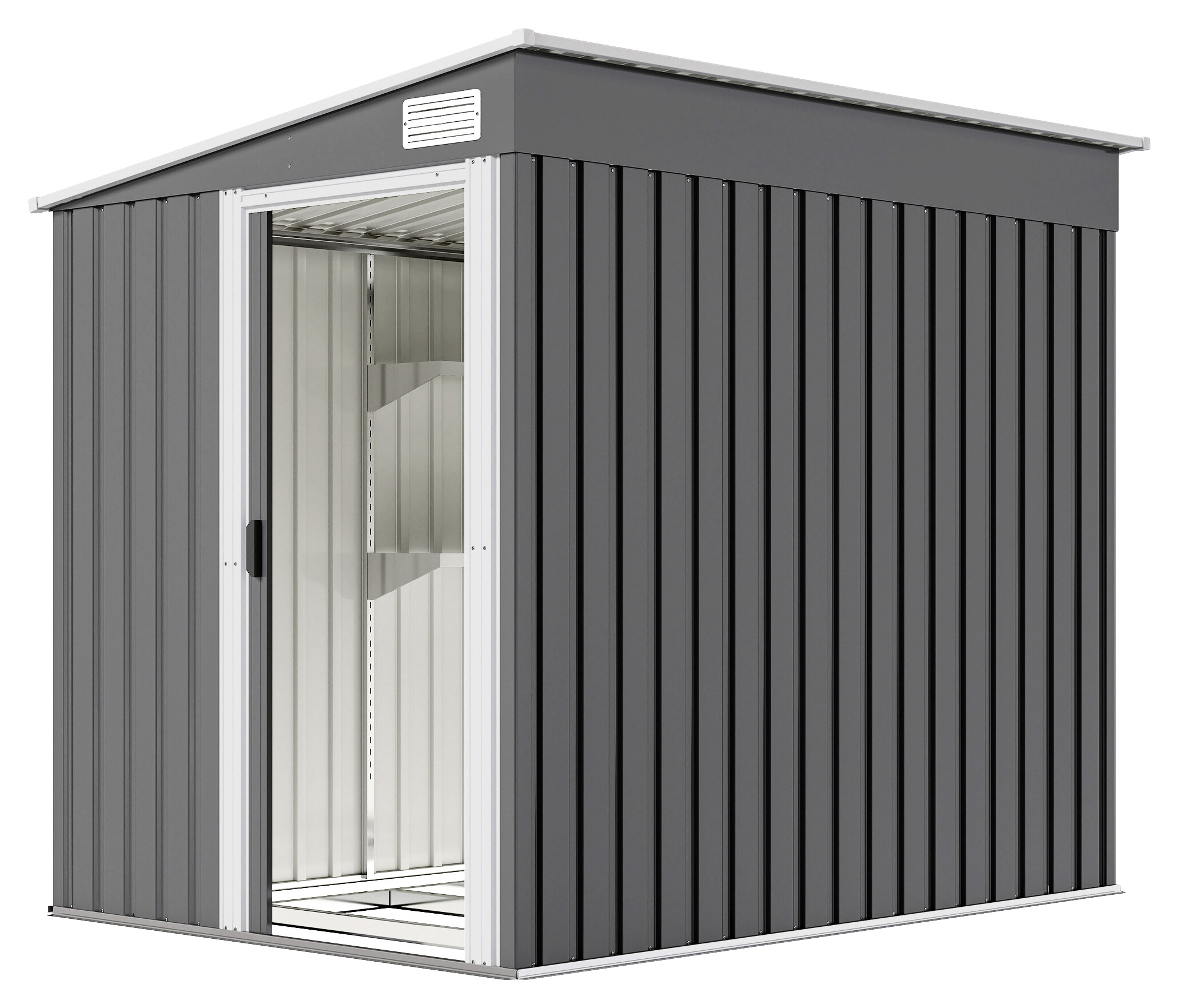 Outsunny Gerätehaus dunkelgrau B/H/L: ca. 154x181x206,5 cm