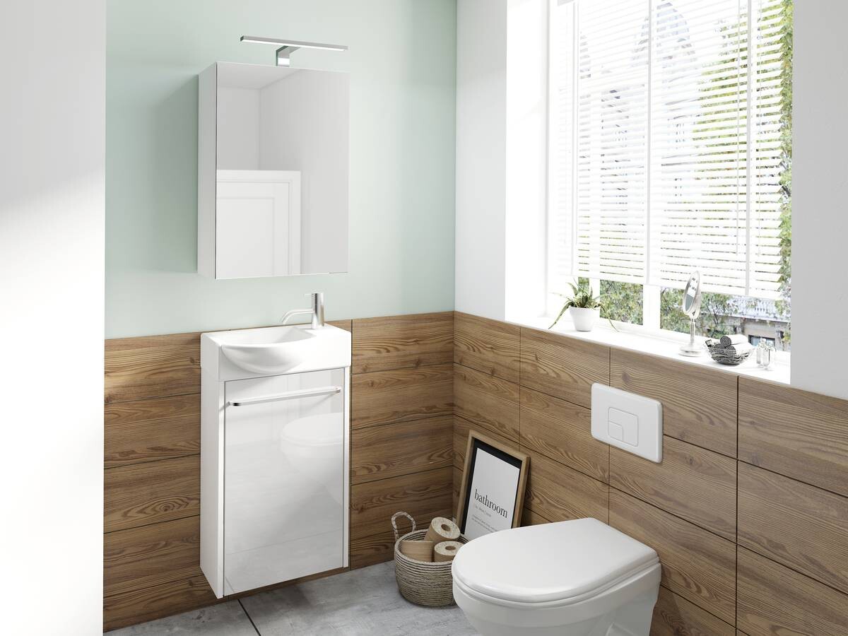 Spiegelschrank SPREE weiß matt B/H/T: ca. 40x60x15 cm