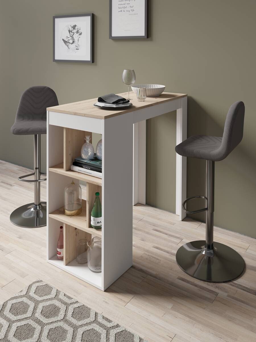 Barhocker CASINO 2er-Set anthrazit Webstoff B/H/T: ca. 41x88x52,5 cm