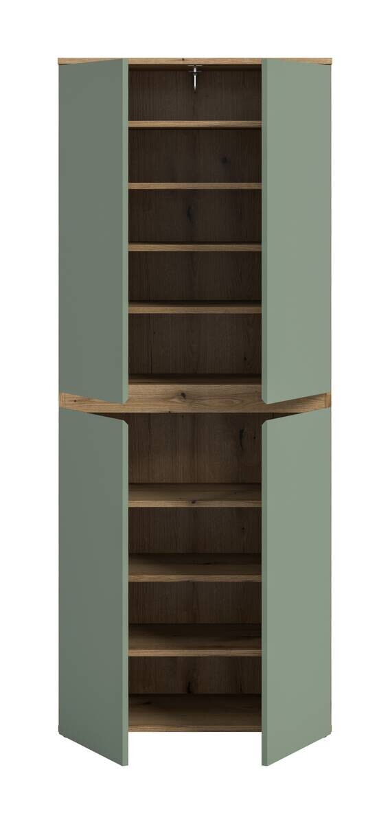 Schrank SCARPA Evoke Oak Nachbildung grün B/H/T: ca. 70x175x37 cm