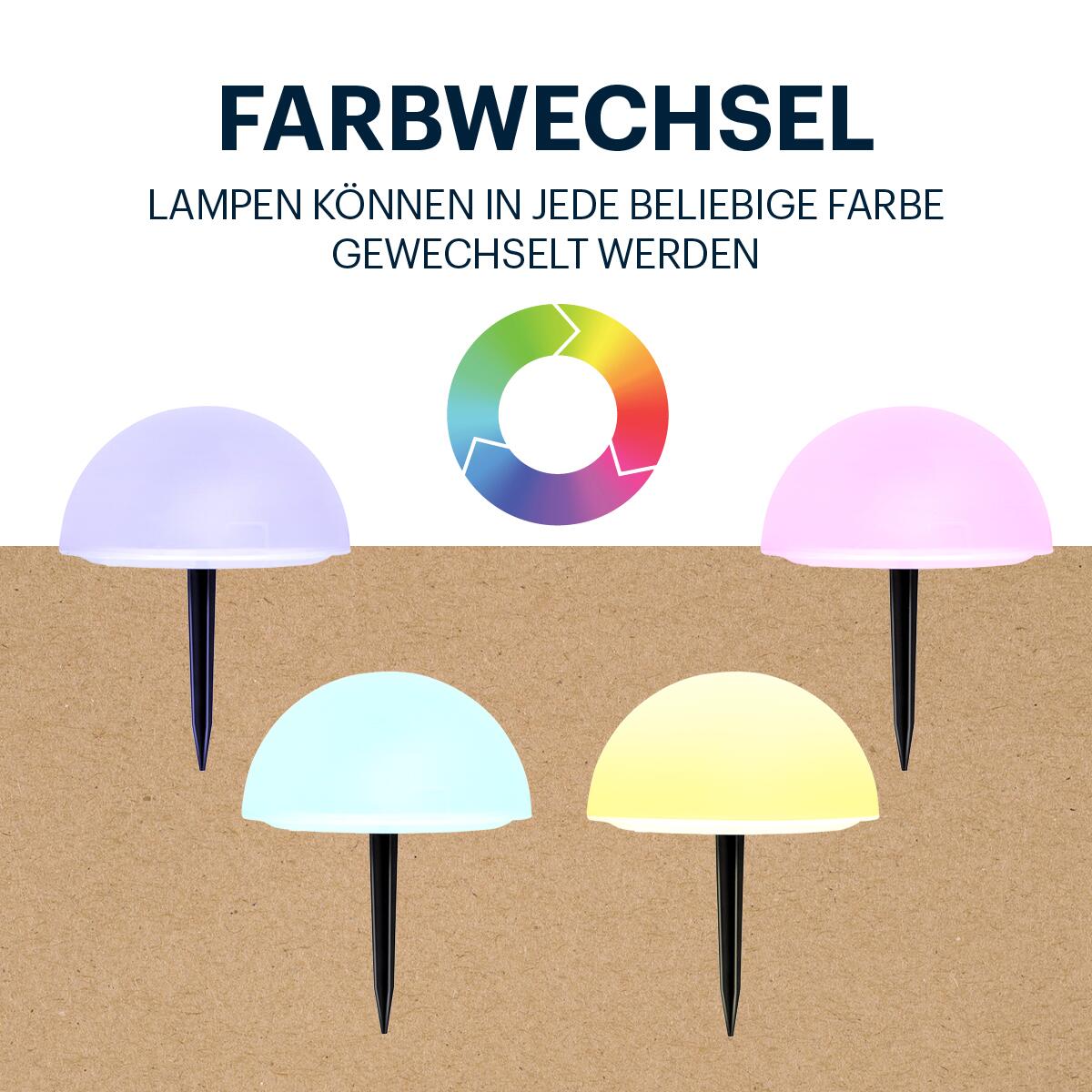 Solarleuchte 5er-Pack H/L: ca. 29x16 cm