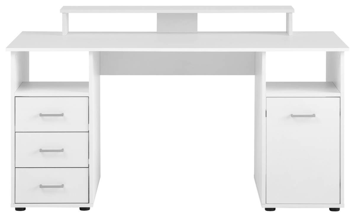 Schreibtisch Niels perlweiß Optik B/H/T: ca. 150x86,7x70 cm Schreibtisch Niels perlweiß Optik B/H/T: ca. 150x86,7x70 cm