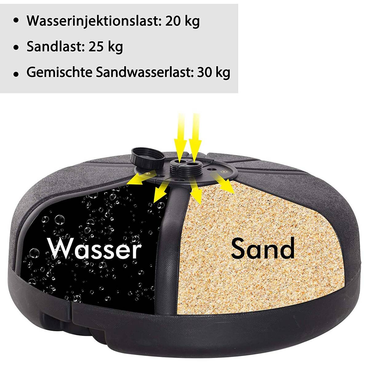 HOMCOM Standboxsack schwarz Kunststoff H/D: ca. 176x70 cm