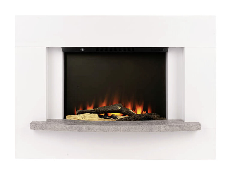 BHP Elektrischer-Kamin INE BG00749-15 weiß MDF B/H/T: ca. 100x70,5x35,5 cm ca. 1500 W