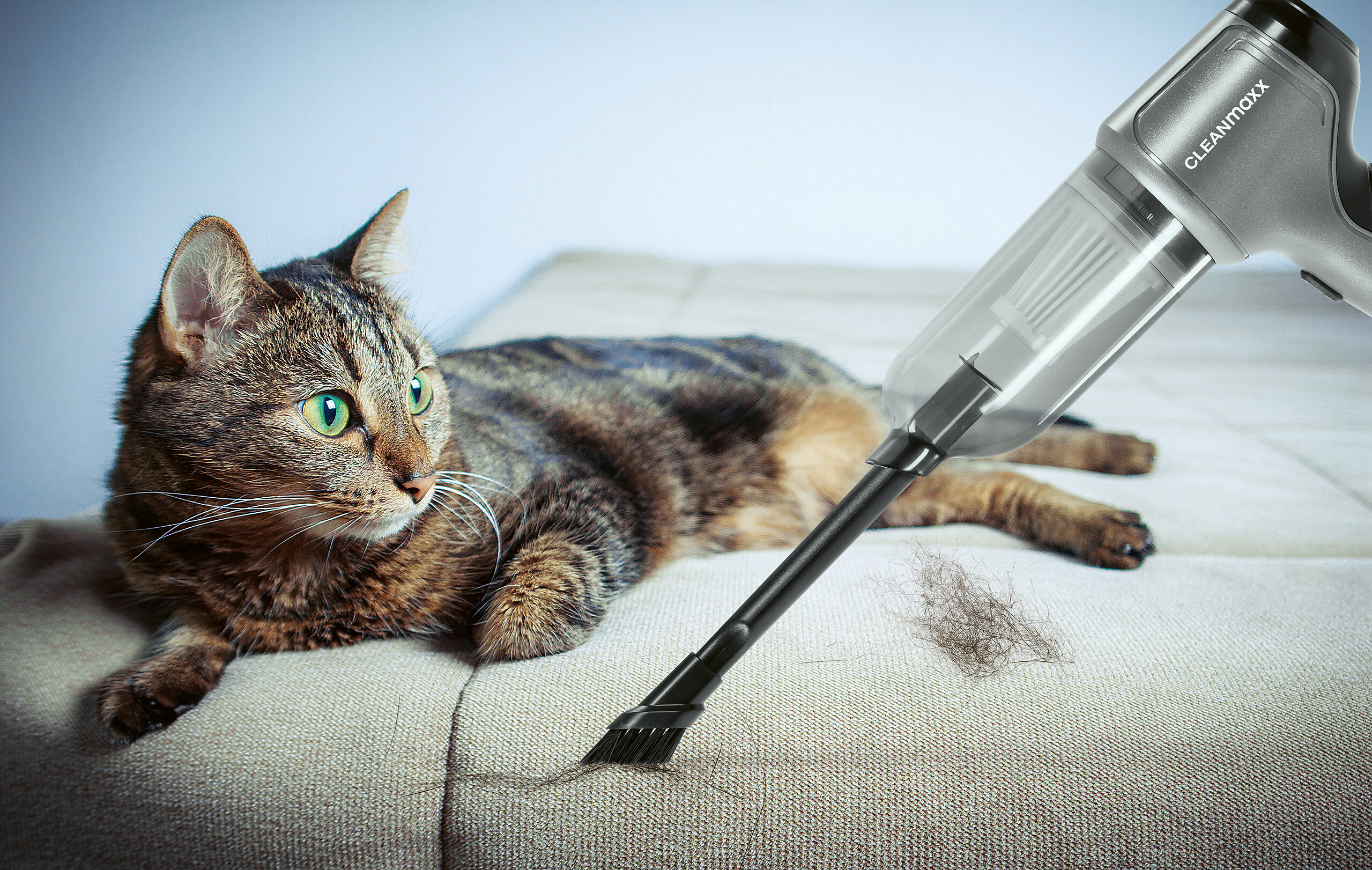 CLEANmaxx Akku-Handstaubsauger anthrazit schwarz B/H/L: ca. 17x7x23,5 cm