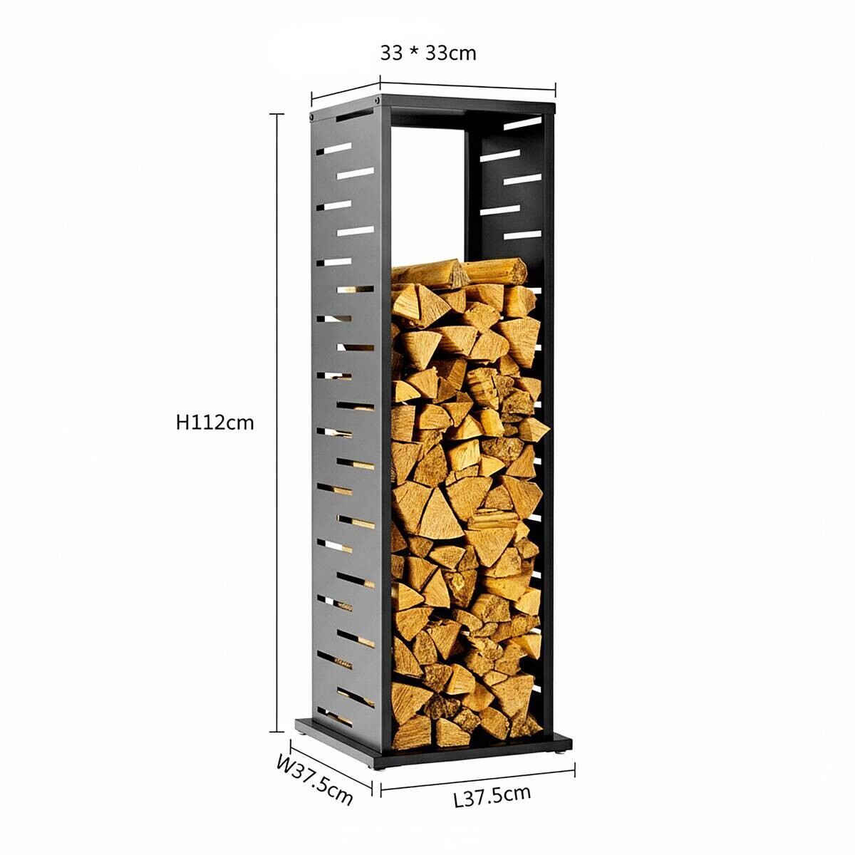 Westmann Kaminholzregal Luma anthrazit B/H/L: ca. 38x112x38 cm