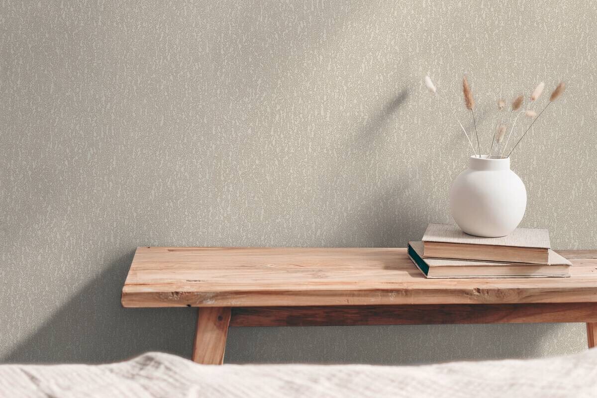 A.S.Creation Vliestapete grau beige creme B/H/D: ca. 53x1005x9,3 cm